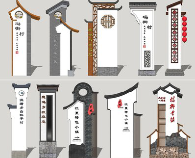 古田美丽乡村标识标牌有哪些分类？