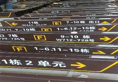 古田广告标识中，常见的几种安装方式。